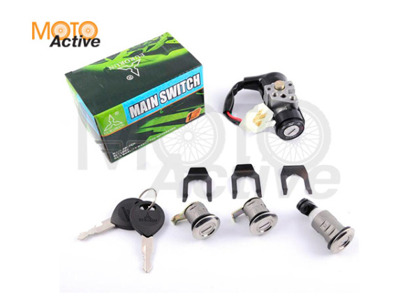 Замок зажигания (комплект) Honda LEAD, TACT (4 провода) "EURORUN"