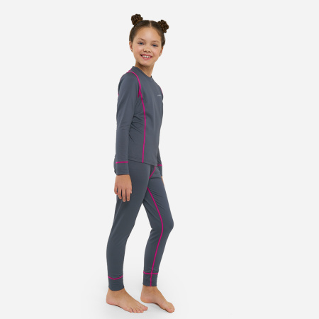 Термобелье для девочек FINNTRAIL Dino 6101 DarkGreyPink