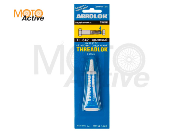 Фиксатор резьбовых соединений удаляемый средней прочности синий ABRO