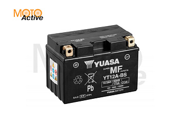 Мотоциклетная аккумуляторная батарея Yuasa Maintenance Free VRLA YT12A-BS(CP), 10 Ач