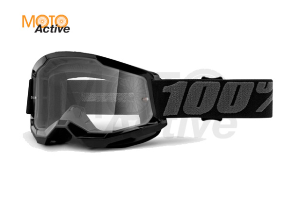Очки 100% Strata 2 Goggle Black / Clear Lens