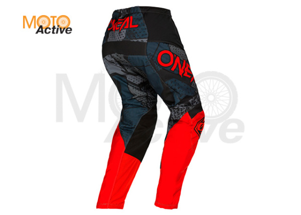 Штаны кросс-эндуро O'NEAL Element Camo V.22, черно-красные