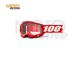 Очки 100% Accuri 2 Goggle Red / Clear Lens