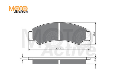 Тормозные колодки GOLD FREN Sintered S3 389