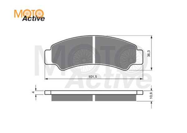 Тормозные колодки GOLD FREN Sintered S3 389
