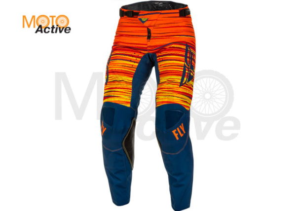 Брюки для мотокросса FLY RACING KINETIC WAVE 2022 синие/оранжевые