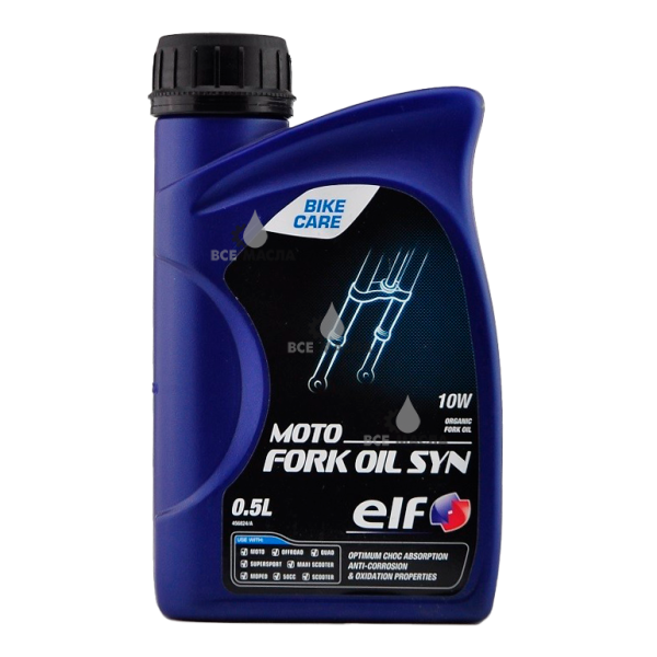 Вилочное масло ELF/MOTO FORK OIL SYN 10W., 0,5 л.