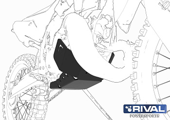 Защита двигателя пластик PLASTIC SKID PLATE Xinguzin MT250