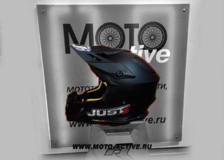 Шлем (кроссовый) JUST1 J38 SOLID, черный матовый