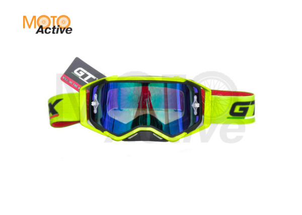 Очки Мотокросс GTX 5027 салатовые