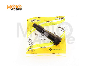 Насвечник мото 180* (прямой) (текстолитовый, черный) "BEEZMOTO"