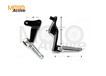 Подножки пассажира (комплект) TT250