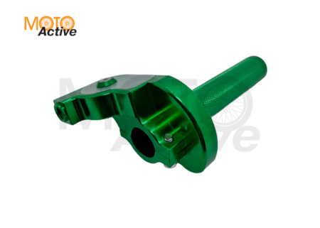 Ручка газа IGP CNC 7075 короткоходная Professional (зеленый IGP-026-1)