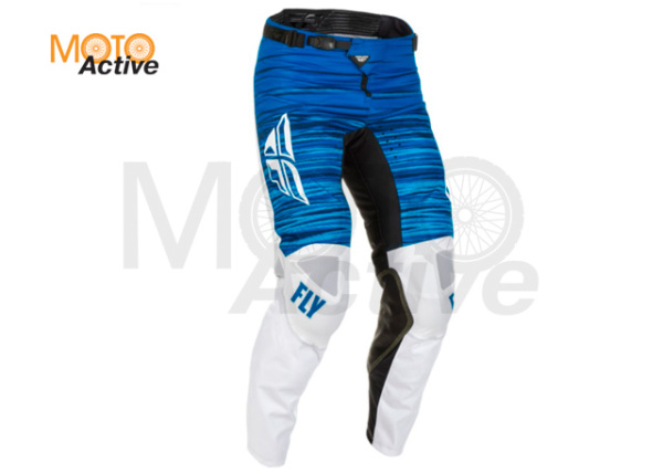 Брюки для мотокросса FLY RACING KINETIC WAVE 2022 белые/синие