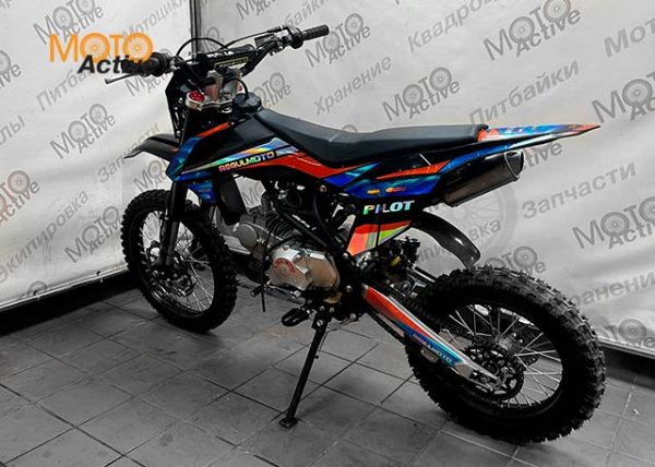Питбайк Regulmoto PILOT EМ 1714 (механическая КПП) черный-оранжевый