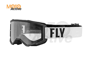 Очки для мотокросса FLY RACING FOCUS (2022) белый/черный