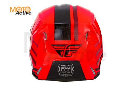 Шлем (кроссовый) FLY RACING KINETIC THRIVE, красный/белый/черный (2021)