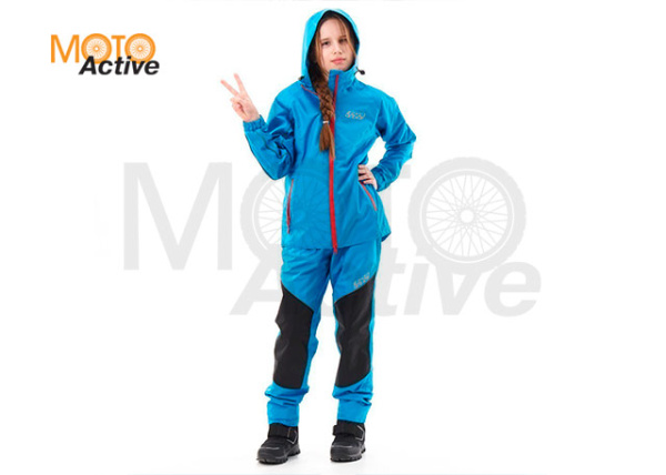 Комплект дождевой (куртка, брюки) EVO FOR TEEN BLUE (мембрана)