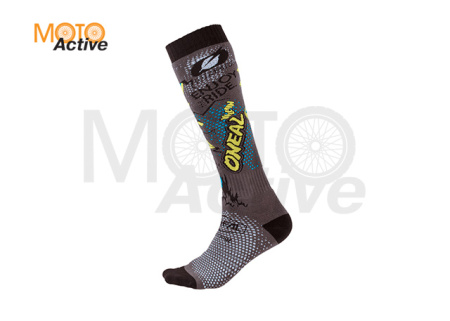 Носки для мотокросса Pro Mx Sock Villian Серые