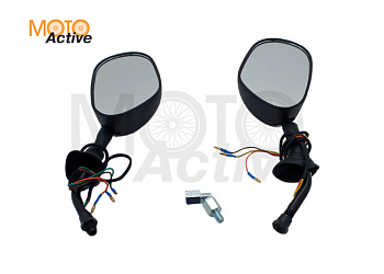 Зеркало d8 mm ZX- 232 (с поворотниками)