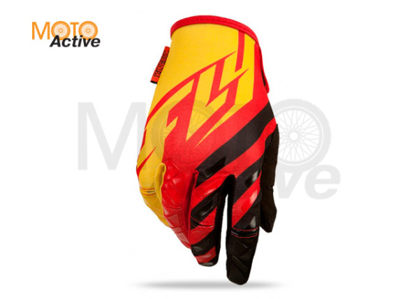Перчатки FLY RACING KINETIC 2016 красные/черные/желтые