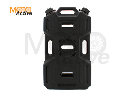 Канистра экспедиционная PRO 10 литров две горловины и заправочный носик (черная)