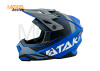 Шлем кроссовый Ataki JK801 Valor (синий/серый матовый)