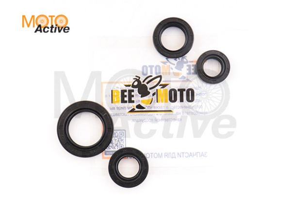 Набор сальников 27х42х7, 20х31х7, 17х30х6, 15х25,5х7 (набор) Honda LEAD-90 HF-05 (4шт) "BEEZMOTO"