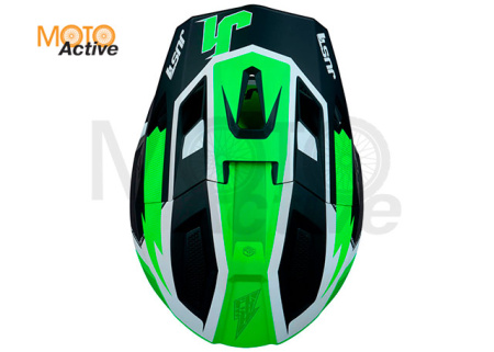 Шлем кроссовый JUST1 J40 FLASH (желтый/белый матовый)