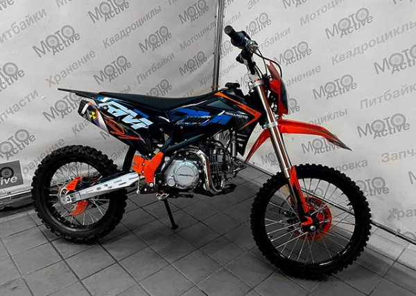 Питбайк Regulmoto SPITFIRE PRO 19/16, 140cc (черный-оранжевый)