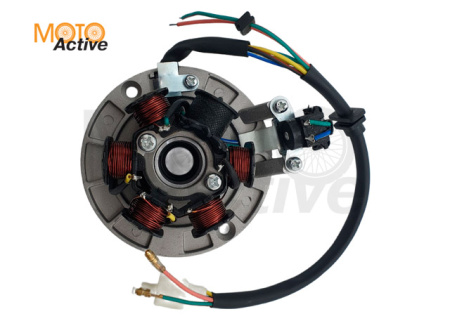 Плата генератора в сборе со статором, 6 катушек (ген. без обг. муфт.)