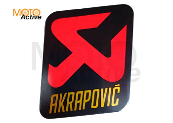 Наклейка 3d AKRAPOVIC (5,9x5) JH121