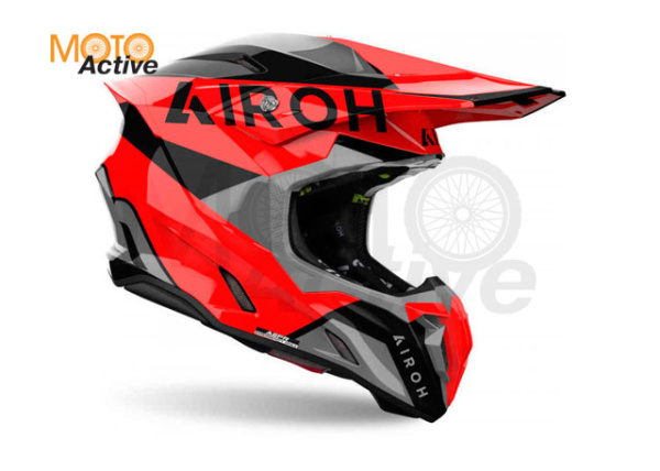Кроссовый шлем Airoh Twist 3 King Red Gloss