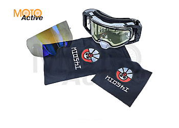 Очки защитные кроссовые KIOSHI Enduro PRO Белый/черный