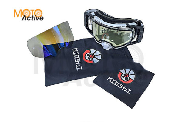 Очки защитные кроссовые KIOSHI Enduro PRO Белый/черный