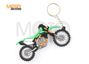 Брелок резиновый байк KAWASAKI (зеленый) (#YSK130)