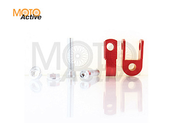 Удлинители амортизатора (пара) 30mm, Ø10мм ( болты, красный) "KOMATCU"