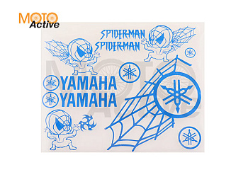 Наклейки (набор) декор YAMAHA SPIDER (35х28см, синие)