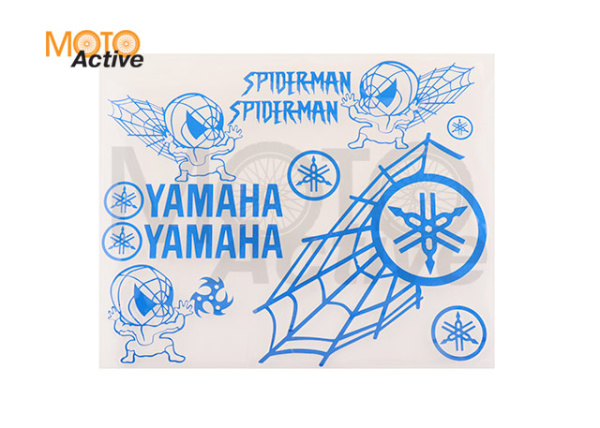Наклейки (набор) декор YAMAHA SPIDER (35х28см, синие)