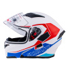 Шлем модуляр ATAKI JK902 Spot (красный/синий/белый глянцевый)