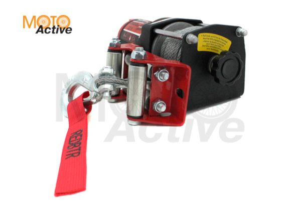 Лебедка ATV серия QUATTRO CRAZY 2.0 (907 кг), 12V, мотор 2 kW, 153:1