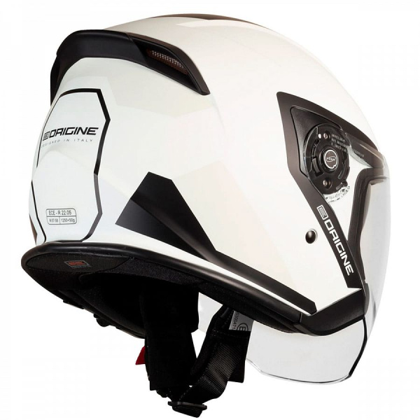 Шлем открытый со стеклом ORIGINE PALIO Techy, белый/серый