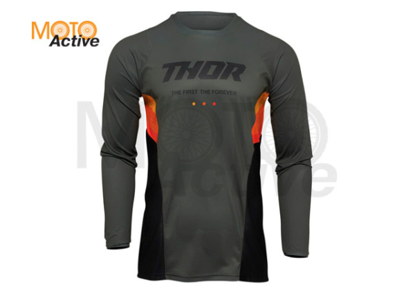 Джерси для мотокросса Thor Pulse React, Army-Black