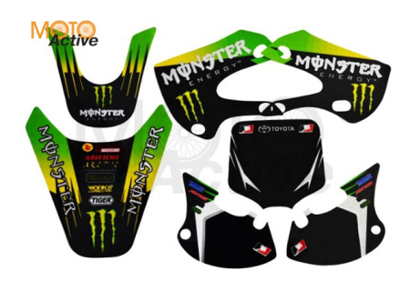 Наклейки на пластик (комплект) KLX/BBR "MONSTER"