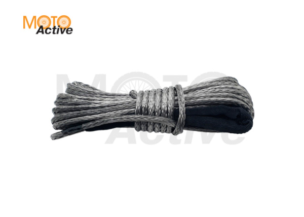 Трос синтетический Dyneema 6 мм / 3800 кг (12 м, комплект), серый