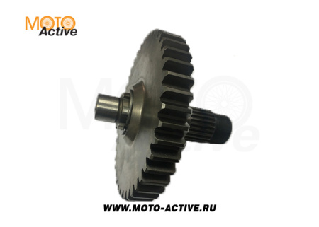 Вал №3 редуктора в сборе с шестернями