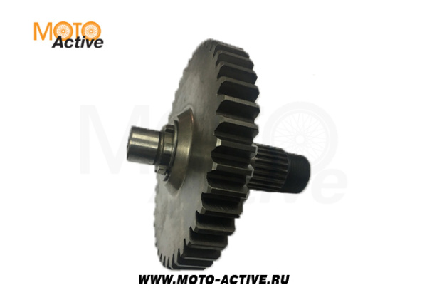 Вал №3 редуктора в сборе с шестернями