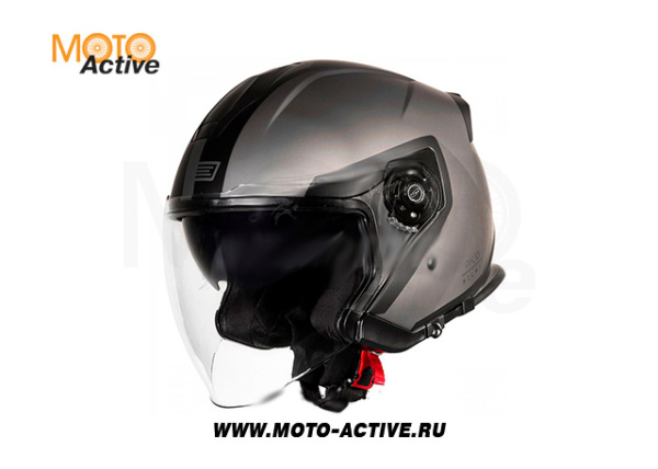 Шлем (открытый) Origine Palio Techy, серый/черный