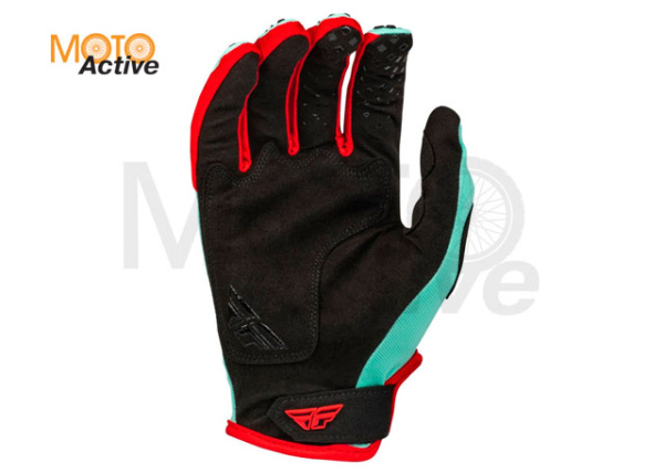 Перчатки FLY RACING KINETIC S.E. RAVE, ментоловый/черный/красный