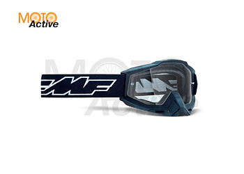 Маска кросс FMF Powerbomb Rocket черная с прозрачной линзой